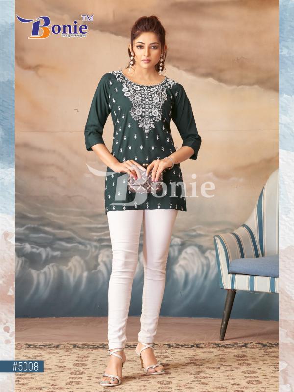 Bonie Daisy Vol 5 Lucknowi Designed Rayon Short Tops Collection